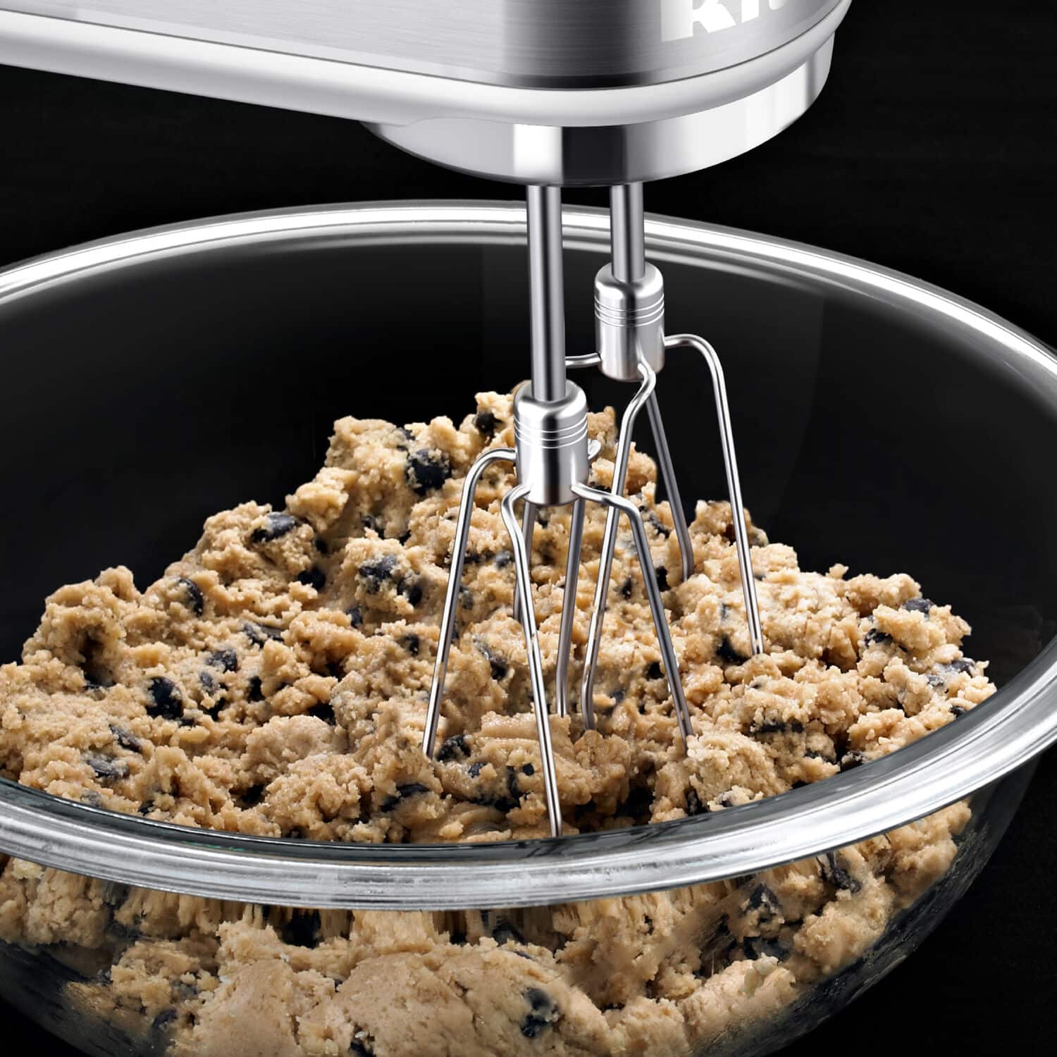 Alt View 5. KitchenAid - 9-Speed Hand Mixer with Turbo Beater II Accessories in White - White.