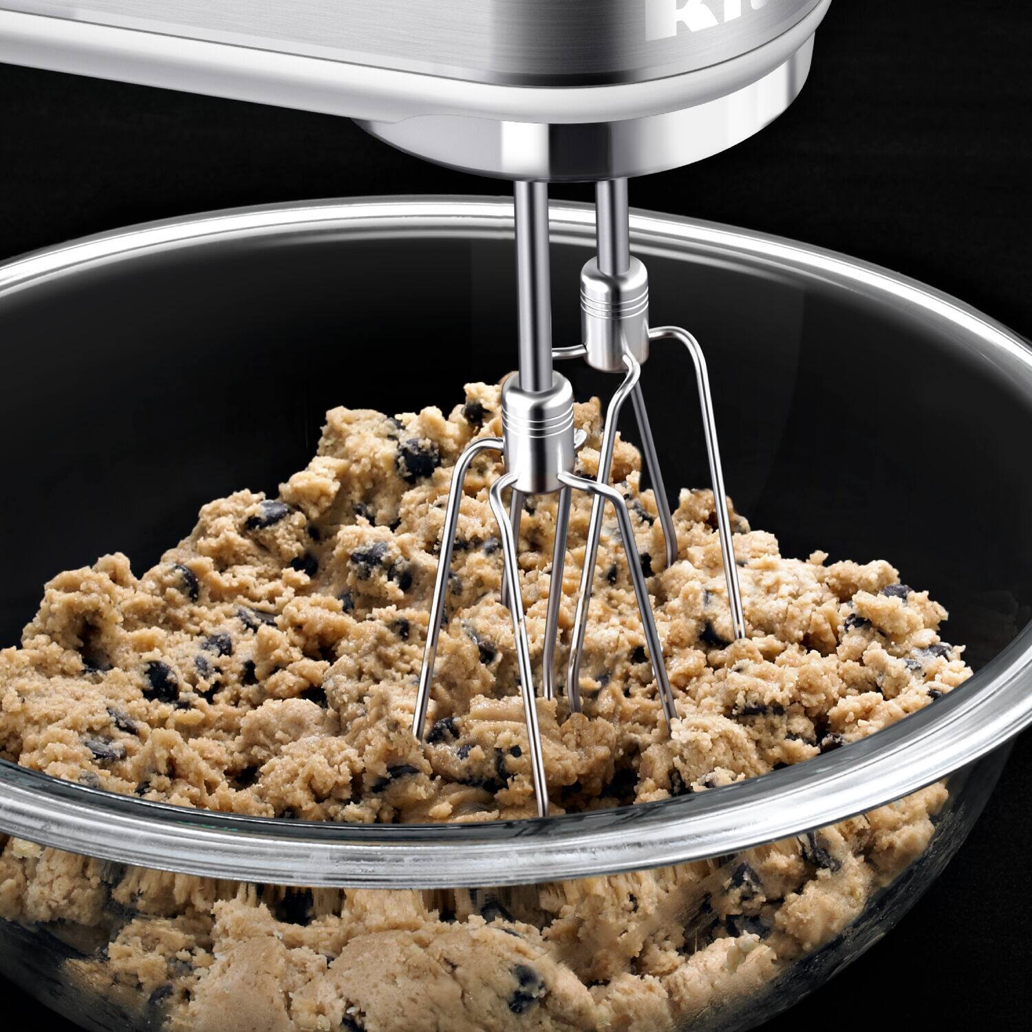 Alt View 5. KitchenAid - 9-Speed Hand Mixer with Turbo Beater II Accessories in White - White.