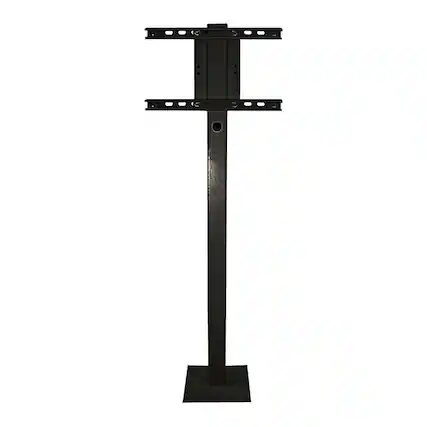 Front. SunBriteTV - Deck Planter Pole for Most TVs Up to 65" - Black.