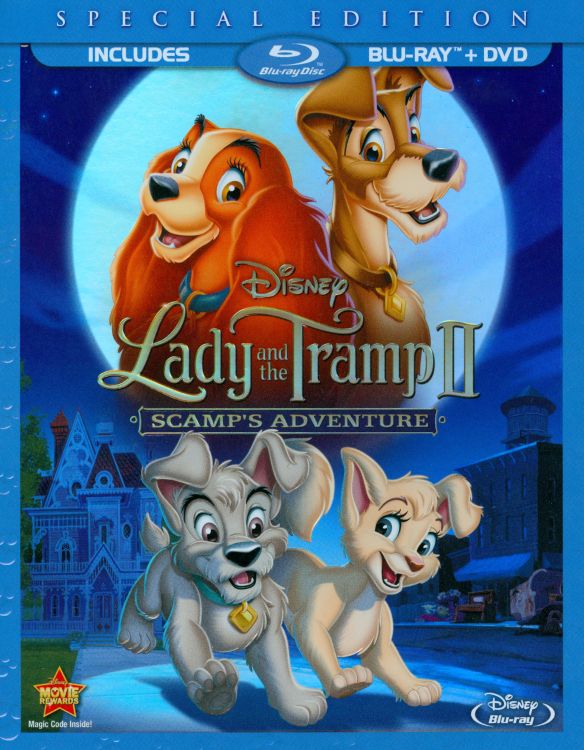  Lady and the Tramp II: Scamp's Adventure [2 Discs] [Blu-ray/DVD] [2001]