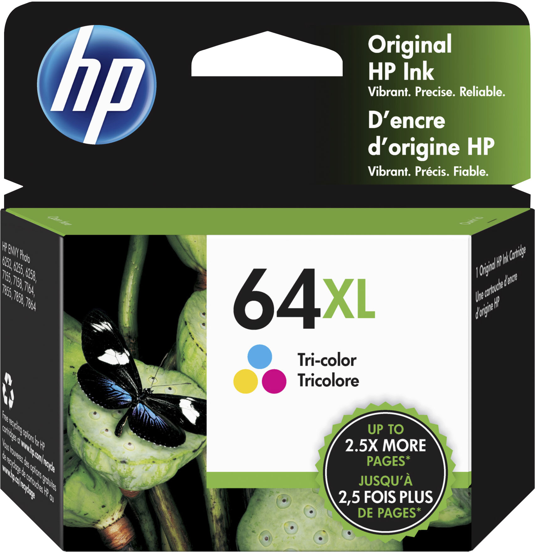 Woestijn Doornen Klokje HP 64XL High-Yield Ink Cartridge Tri-Color N9J91AN#140 - Best Buy