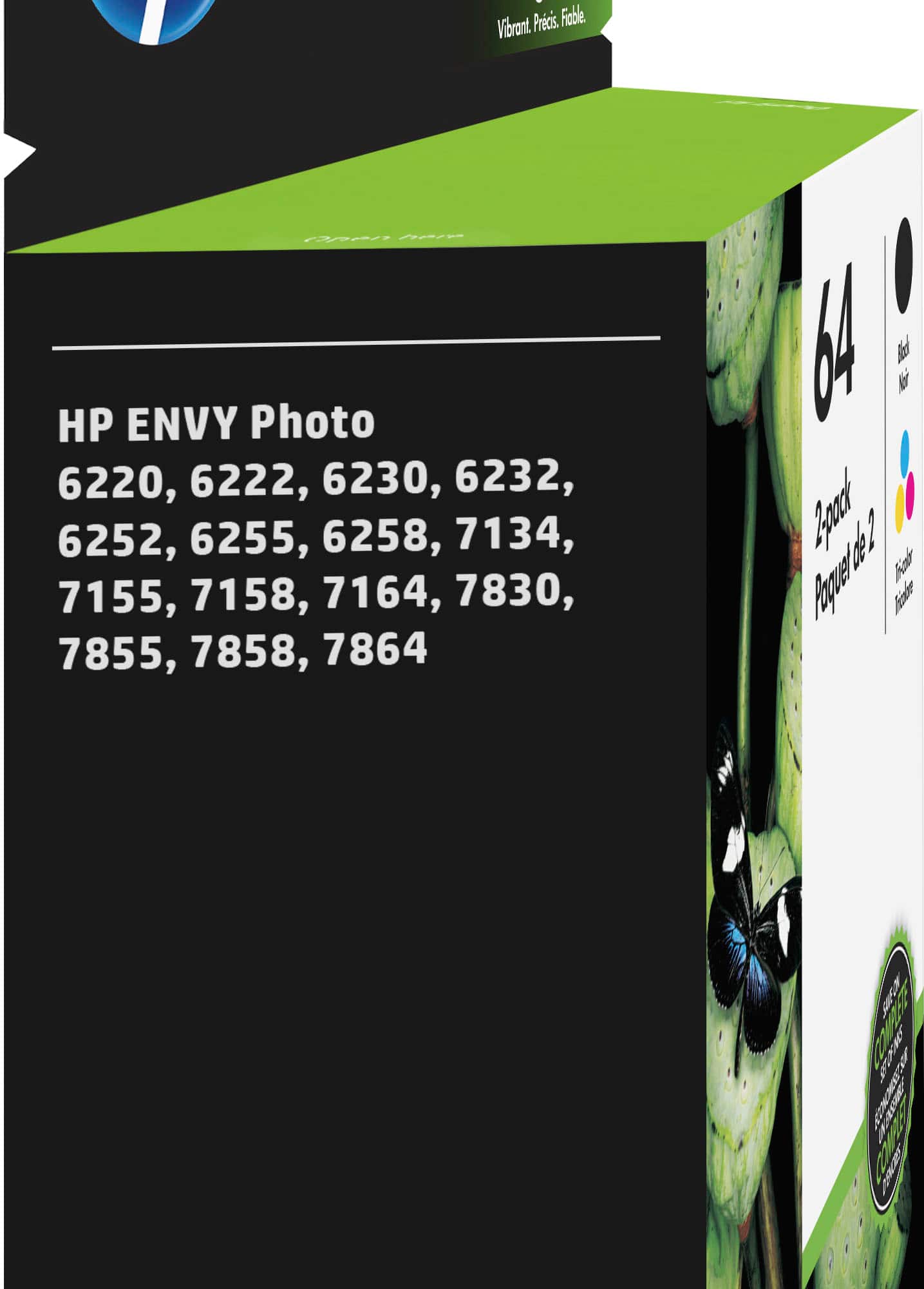 Alt View 11. HP - 64 2-Pack Standard Capacity Ink Cartridges - Black & Tri-Color.