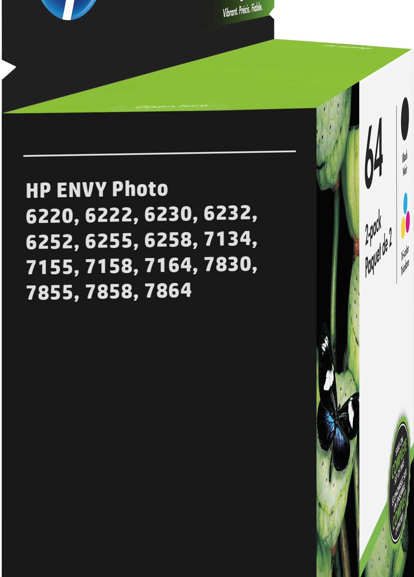 Alt View 11. HP - 64 2-Pack Standard Capacity Ink Cartridges - Black & Tri-Color.