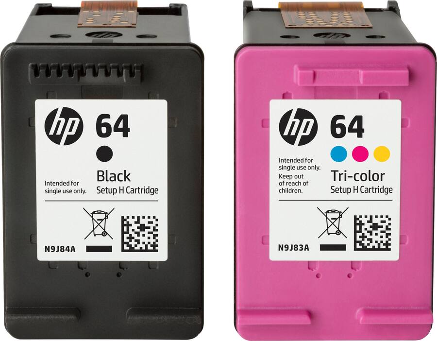 Standard Ink HP 64 2 Pack Standard Capacity Ink Cartridges Black/Tri color X4D92AN ...