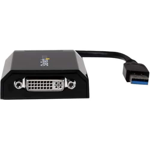 Front. StarTech.com - External Video Adapter - Black.