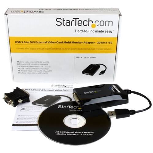 Alt View 15. StarTech.com - External Video Adapter - Black.