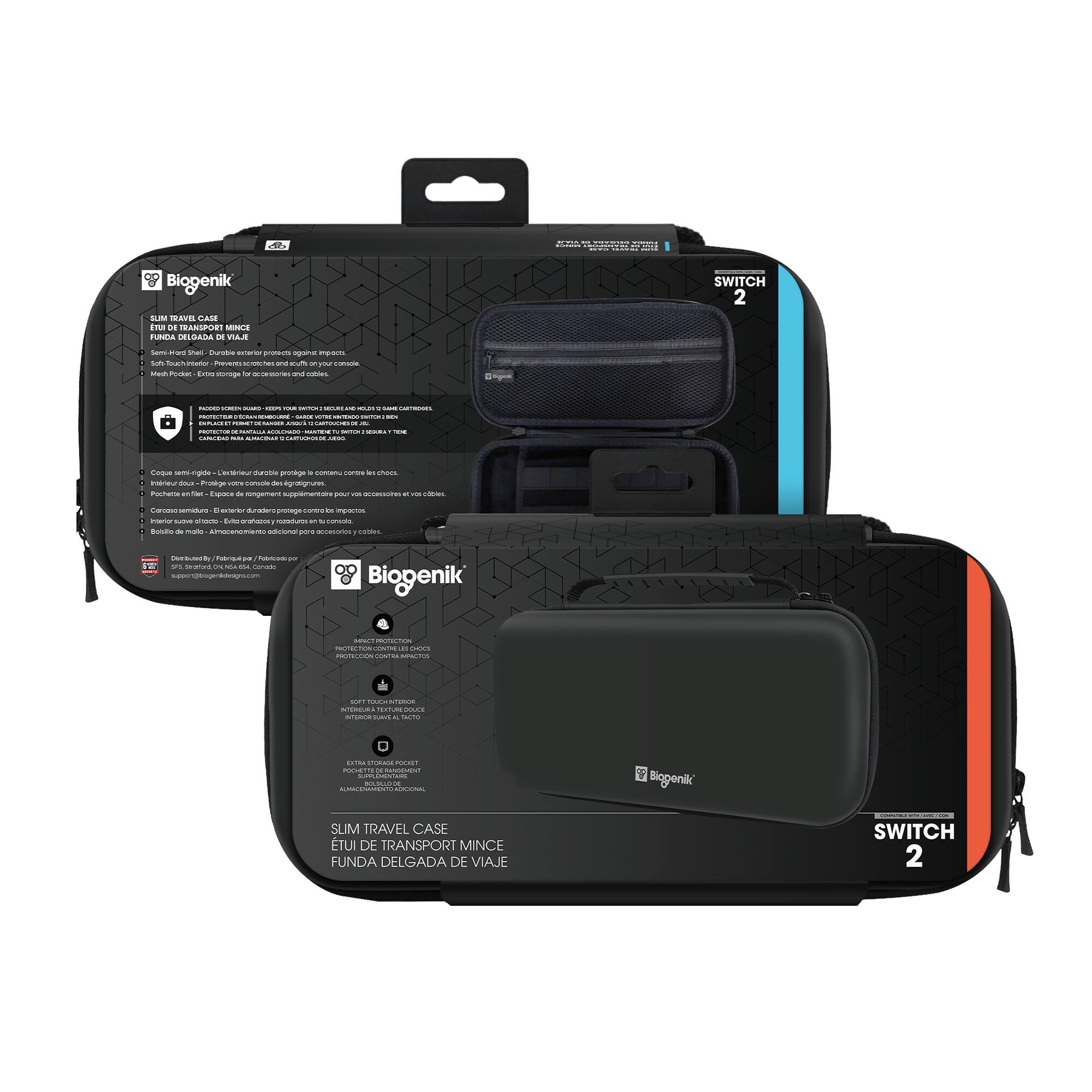 ARV: GPOOTS - d2: Biogenik SUM TRAVEL CASE ETUI DE TRANSPORT MINCE FUNDA DELGADA DE VIAJE SWITCH 2