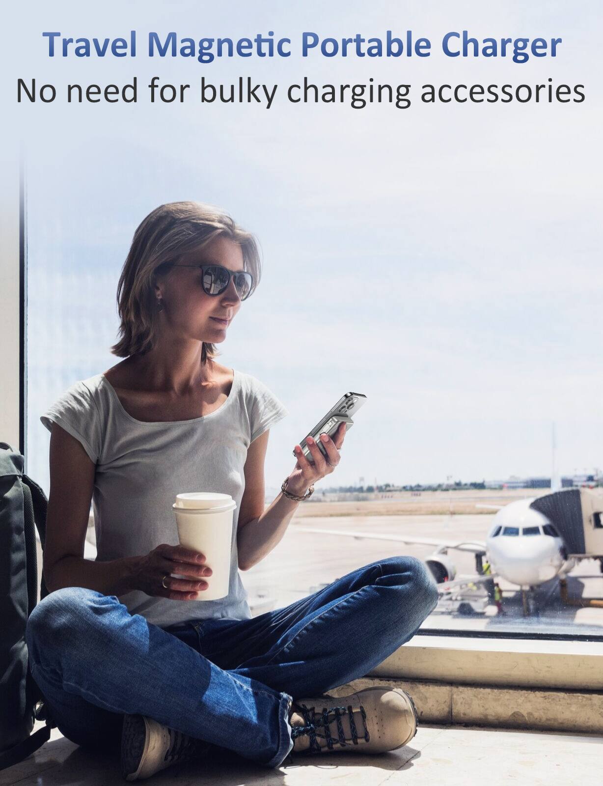 Travel Magnetic Portable Charger  
No need for bulky charging accessories