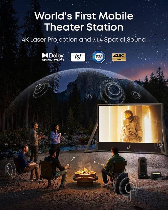 Soundcore Nebula X1 Pro Triple Laser 4K Projector with 200 Inch