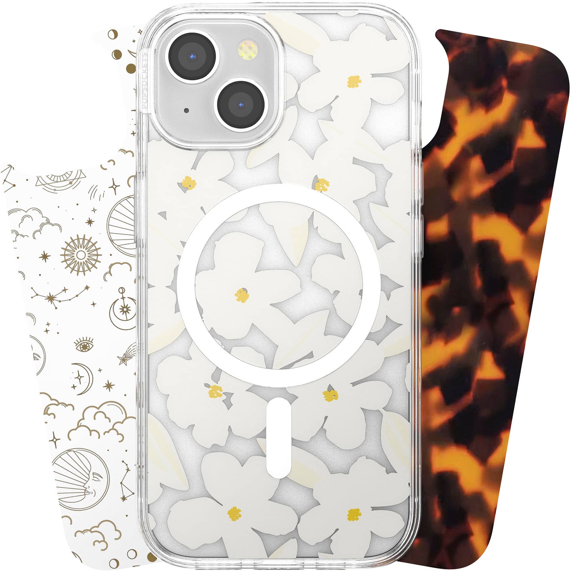 Looks iPhone 15 Swappable Graphic Case Inserts (3 per pack) - compatible with PopSockets PopCase only - Icon Collection - Front_Zoom