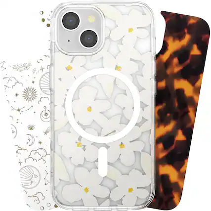 Front. PopSockets - Looks iPhone 15 Swappable Graphic Case Inserts (3 per pack) - compatible with PopSockets PopCase only - Icon Collection.