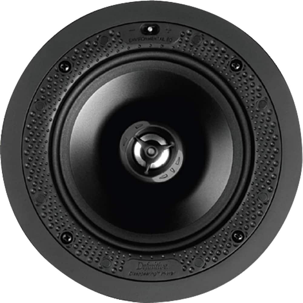 Front. Definitive Technology - DI Series 6-1/2" Round In-Ceiling Speaker (Each) - White.