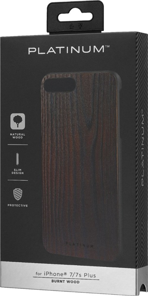 case for apple iphone 7 plus and 8 plus - burnt wood