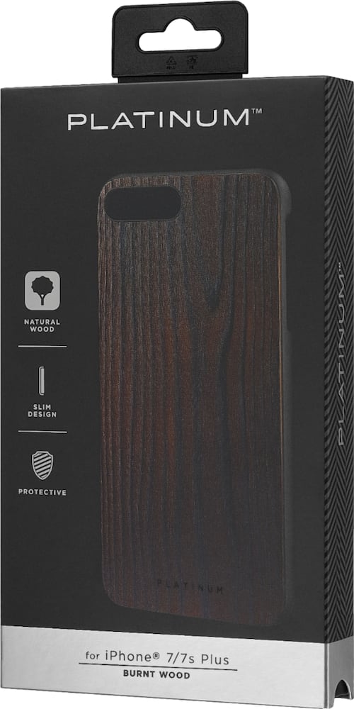 case for apple iphone 7 plus and 8 plus - burnt wood