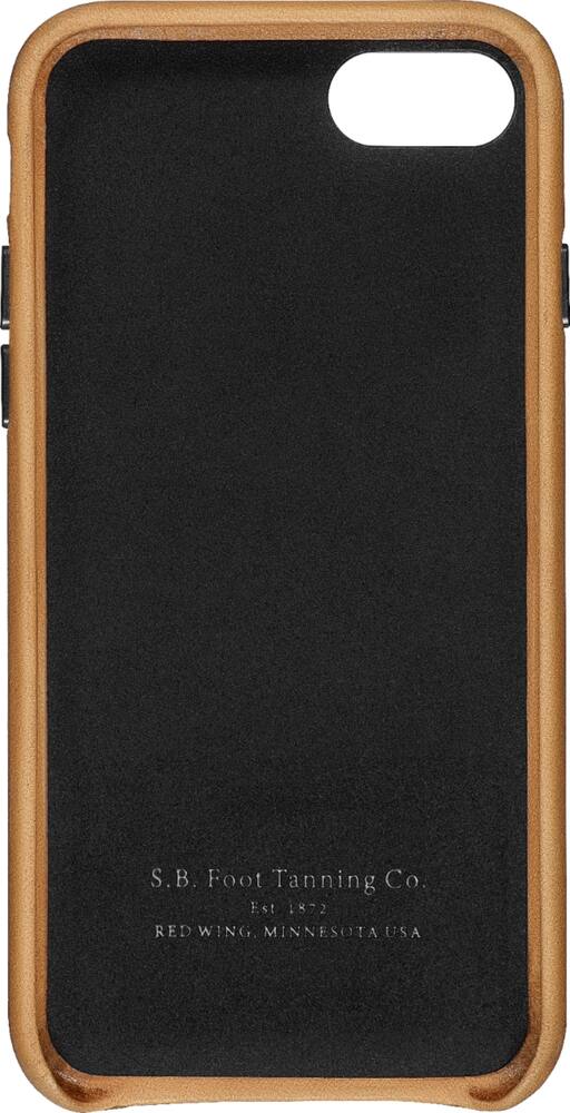 genuine american leather wallet case for apple iphone 7 and 8 - old saddle genuine american leather wallet case for apple iphone 7 and 8 - old saddle