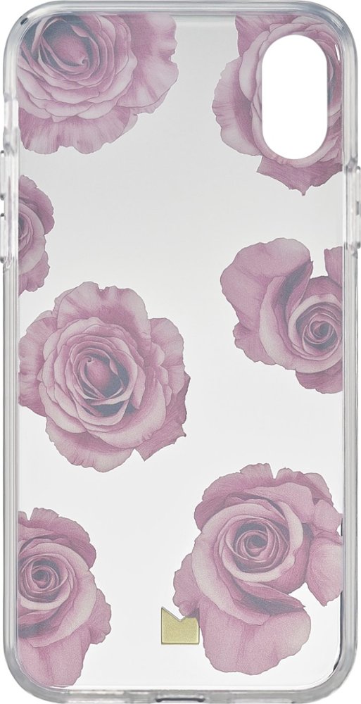 case for apple iphone x and xs - clear rose