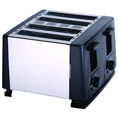 Brentwood - Toaster - Black, Brushed Stainless Steel