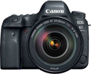Front Zoom. Canon - EOS 6D Mark II DSLR Video Camera with EF 24-105mm f/4L IS II USM Lens - Black.