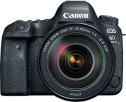 Canon - EOS 6D Mark II DSLR Video Camera with EF 24-105mm f/4L IS II USM Lens - Black - Front_Zoom