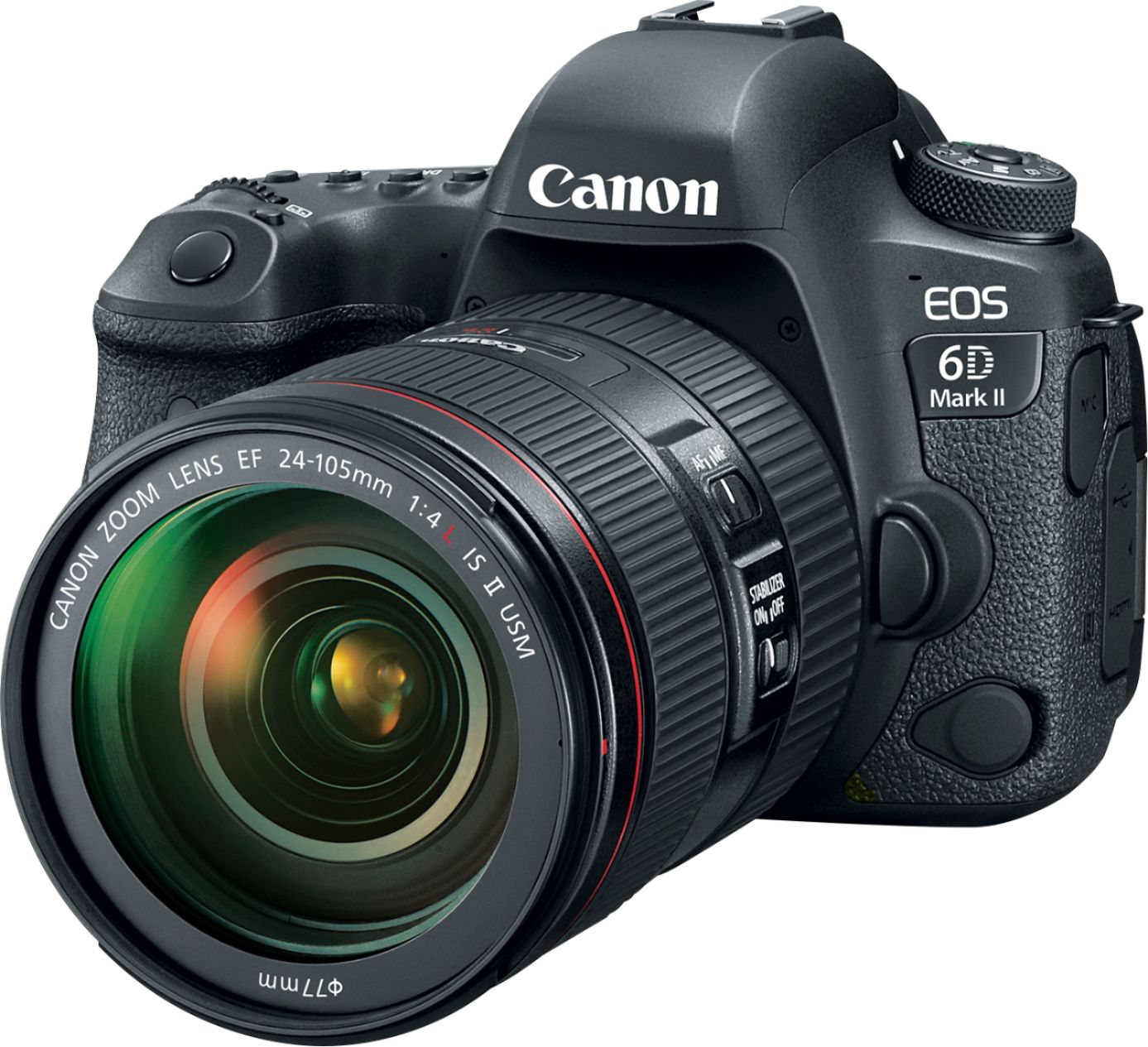 Canon EOS 6D Mark II DSLR Video Camera with EF 24-105mm f/4L IS II 