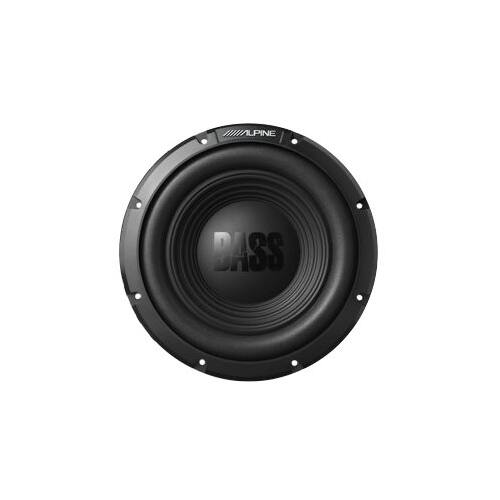 Front. Alpine - 12" Single-Voice-Coil 4-Ohm Subwoofer - Black.