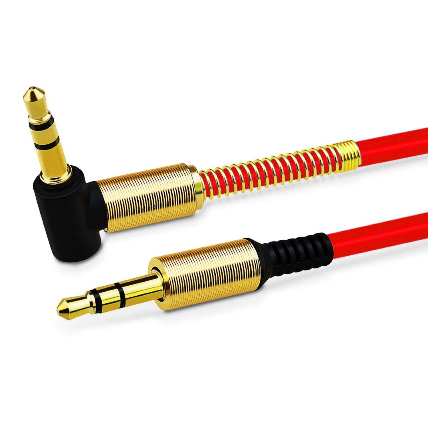 Sanoxy 3.5mm Male to M Aux Cable Cord L Shaped Right Angle Car Audio ...
