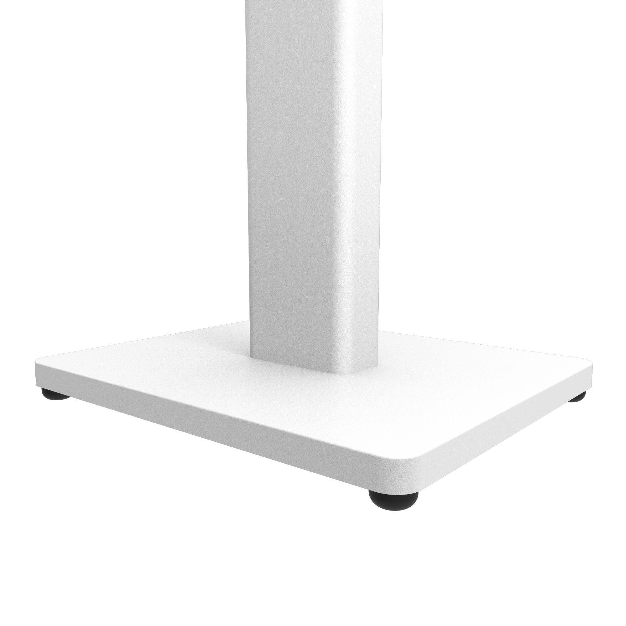 Alt View 2. Kanto - 28" Universal Bookshelf Speaker Floor Stands, Pair - White.