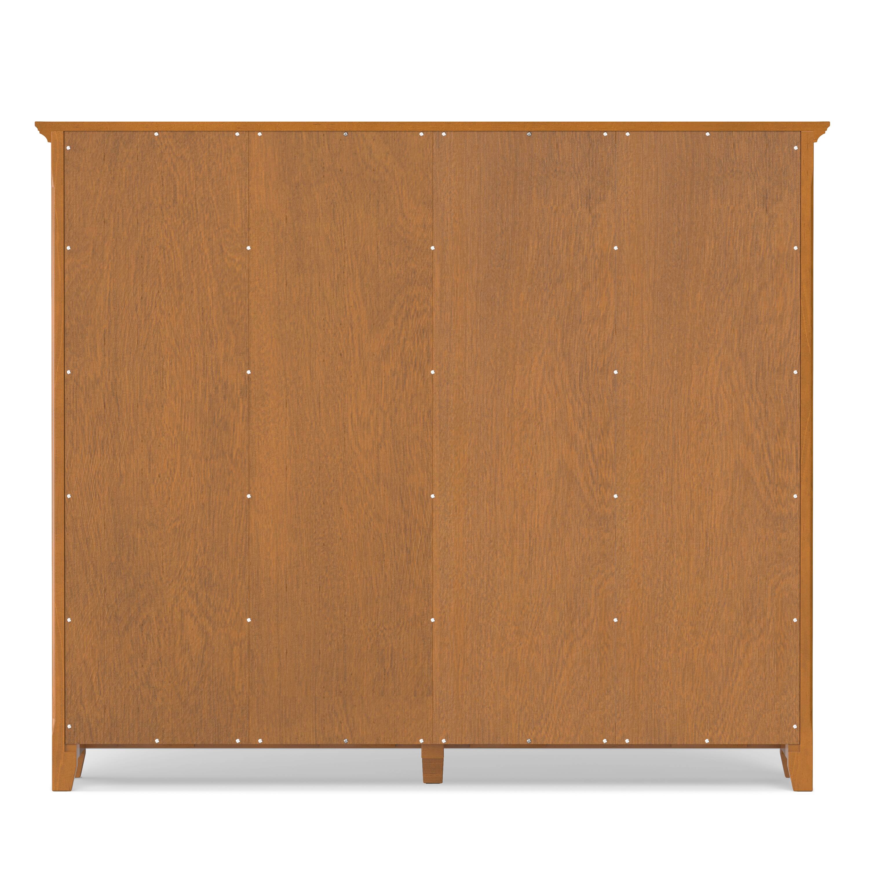 Back. Simpli Home - Acadian 48 inch Tall Solid Wood 12 Cube Storage in Light Golden Brown - Light Golden Brown.
