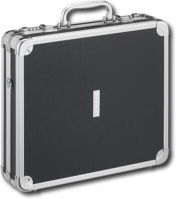 Angle Standard. Vaultz - Locking 104-Disc CD Binder - Black.