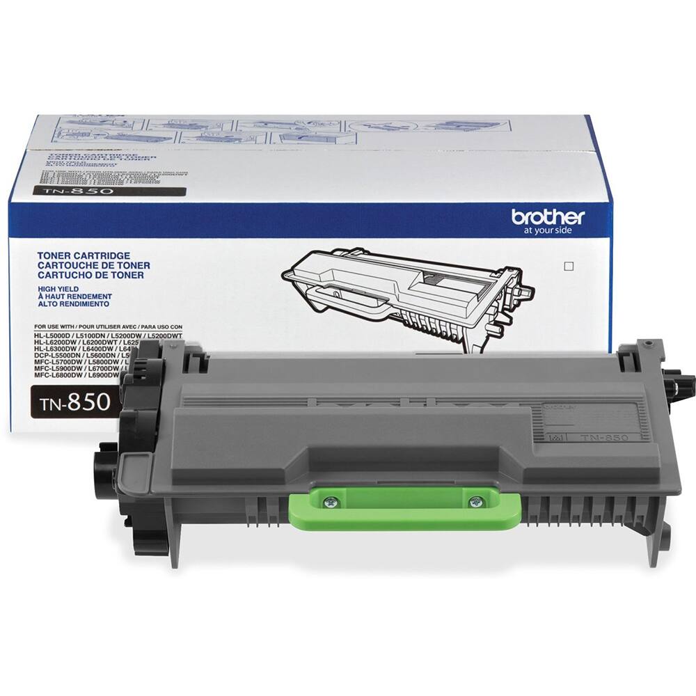 A readdae TN-850 brother at your side TONER CARTRIDGE CARTOUCHE DE TONER CARTUCHO DE TONER HIGH YIELD A HAUT RENDEMENT ALTO RENDIMIENTO FOR Una WITH/POU UTLIER AVES PARRA una Coon HL-LSODOD J LS100ON J L52000W LS2000WT HL-L8200OW L6200OWT L625 HL-LE300OW L6-S000W J L64 DCP-LSSOCON i LSGOCON , LS MFC-LST00DW LSBOODW TL MFC-LS900DW LEJOODW 1 MFC-LEBDDDW LESOODW TN-850