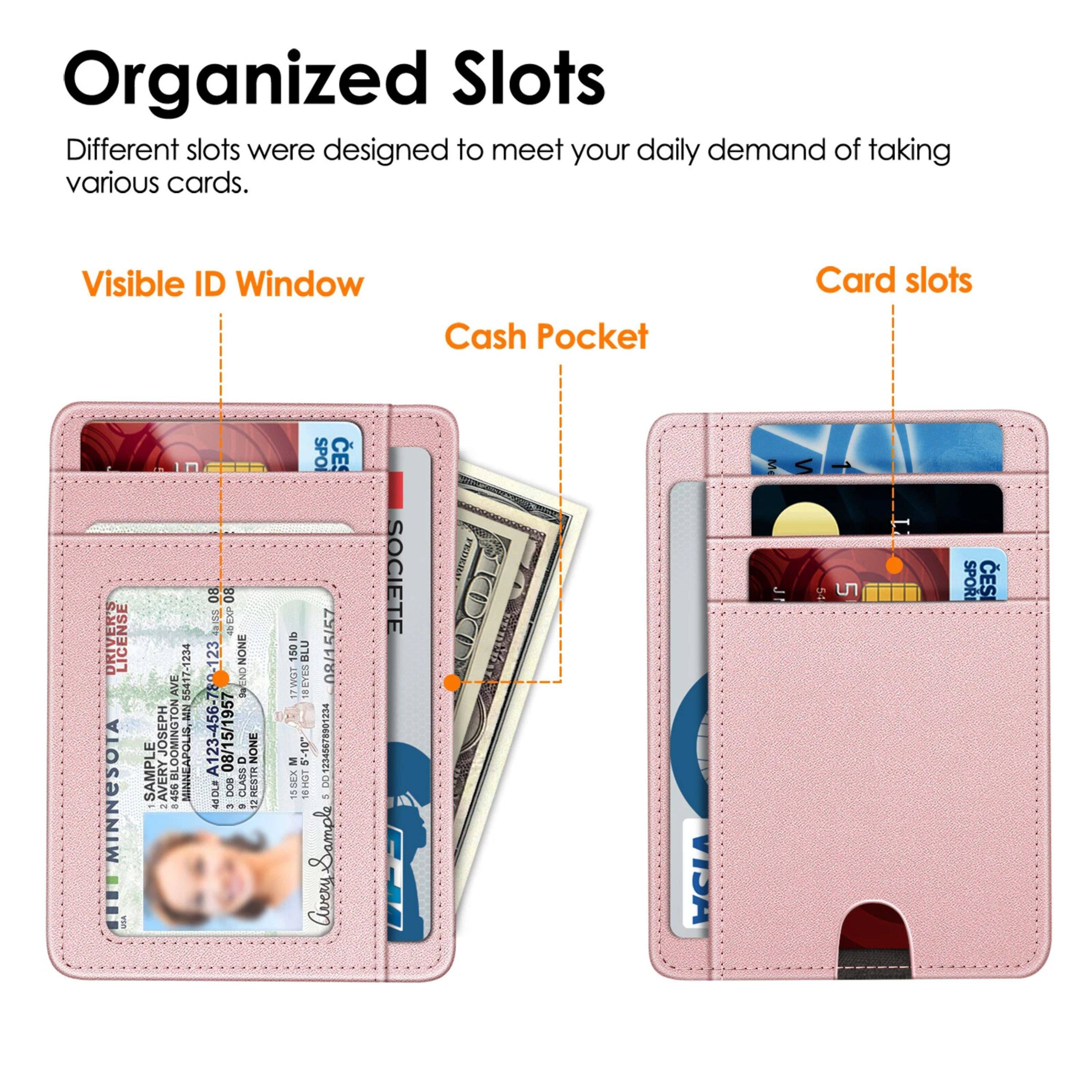 Organized Slots

Different slots were designed to meet your daily demand of taking various cards.

Visible ID Window
Cash Pocket
Card slots

DRIVER'S LICENSE
MINNESOTA
AVERY BLOOMING JOSEPH
55417-1234
TON MN
AVERY
456
ENNEAPOLIS, 2
- 08 08
FNISS
45X -123
NONE
A123-456-78-08/15/1957
3
NONE
MDL
DOB
3
RESTR
a - 22
SPOI CES
50lb
BLU
08/15/57
1rwGt
TEEVES
2
5-10"
2345678901234
SSER
DH
8
Z - AverySample
SOCIETE
WCIA 5
SPORI CES