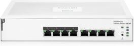HPE Aruba - HPE Networking Instant On Switch Series 1830 8G 65W Smart-Managed Layer 2 Ethernet Switch with PoE - Black