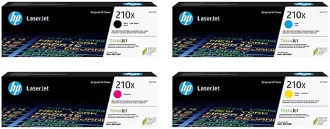 HP - 210X High-Yield Toner Cartridge 4-Pack (Black, Cyan, Magenta, Yellow) | Compatible Color LaserJet Pro 4201 & MFP 4301