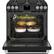 Alt View 12. GE - Café 5.6 Cu. Ft. Self-Cleaning Slide-In Gas Convection Range.