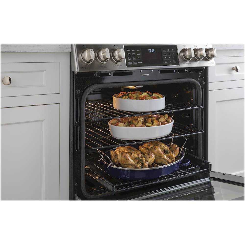 Best Buy: Café 5.6 Cu. Ft. Self-Cleaning Slide-In Gas Convection 