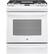Front. GE - 5.6 Cu. Ft. Slide-In Gas Convection Range.