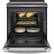 Alt View 14. GE - 5.3 Cu. Ft. Slide-In Electric Induction Convection Range - Stainless Steel.