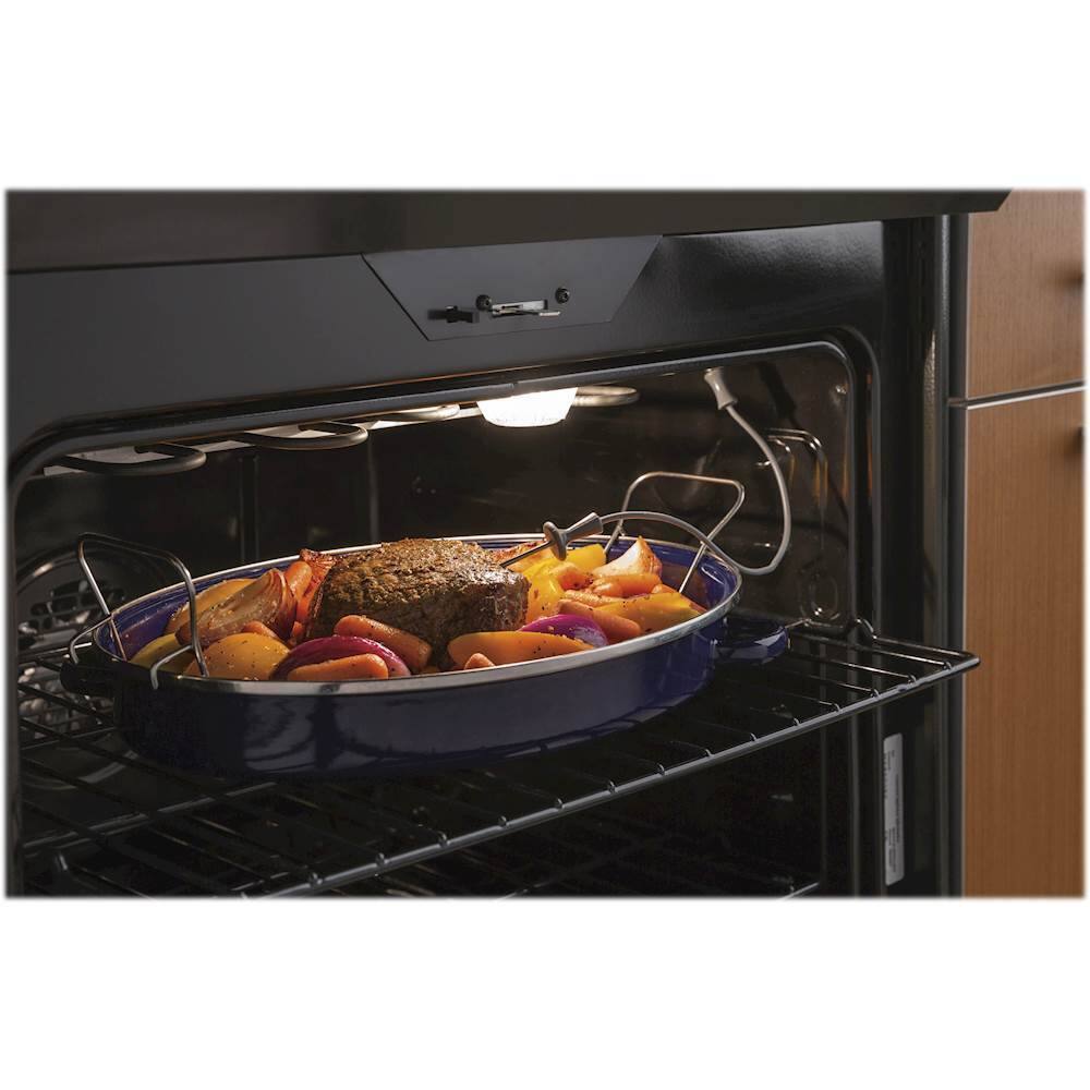 Alt View 17. GE - 5.3 Cu. Ft. Slide-In Electric Induction Convection Range - Stainless Steel.