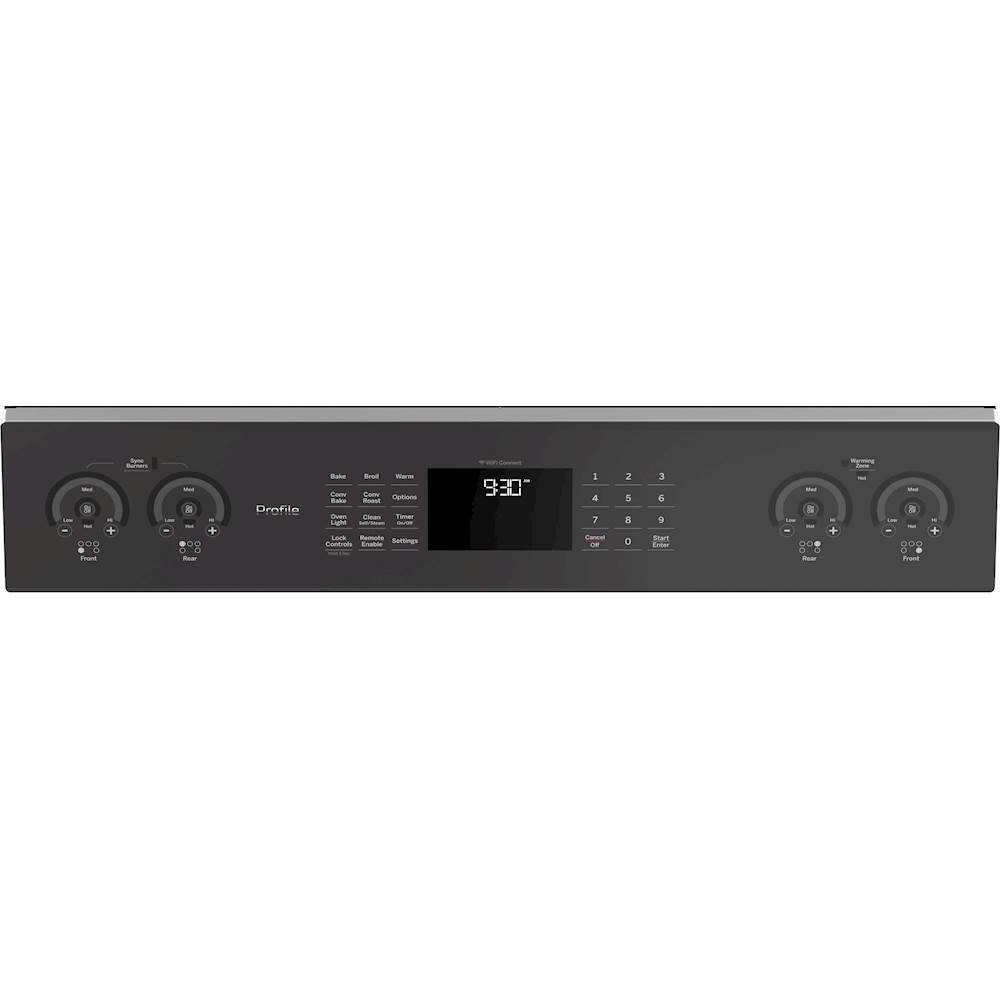 Alt View 2. GE - 5.3 Cu. Ft. Slide-In Electric Induction Convection Range - Stainless Steel.