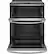 Alt View 11. GE - 6.6 Cu. Ft. Slide-In Double Oven Electric Convection Range - Stainless Steel.