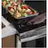 Alt View 15. GE - 6.6 Cu. Ft. Slide-In Double Oven Electric Convection Range - Stainless Steel.