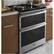 Alt View 19. GE - 6.6 Cu. Ft. Slide-In Double Oven Electric Convection Range - Stainless Steel.