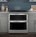 Alt View 21. GE - 6.6 Cu. Ft. Slide-In Double Oven Electric Convection Range - Stainless Steel.