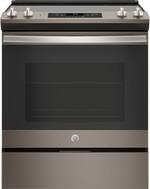 GE - 5.3 Cu. Ft. Self-Cleaning Slide-In Electric Range - Slate - Front_Standard