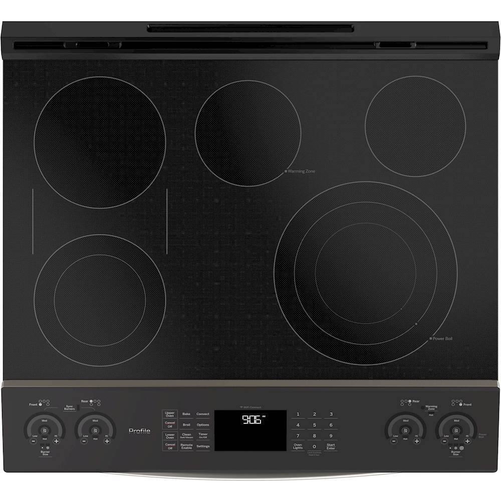 Best Buy: GE 6.6 Cu. Ft. Slide-In Double Oven Electric Convection Range ...