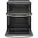 Alt View 12. GE - 6.6 Cu. Ft. Slide-In Double Oven Electric Convection Range.