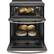 Alt View 14. GE - 6.6 Cu. Ft. Slide-In Double Oven Electric Convection Range.