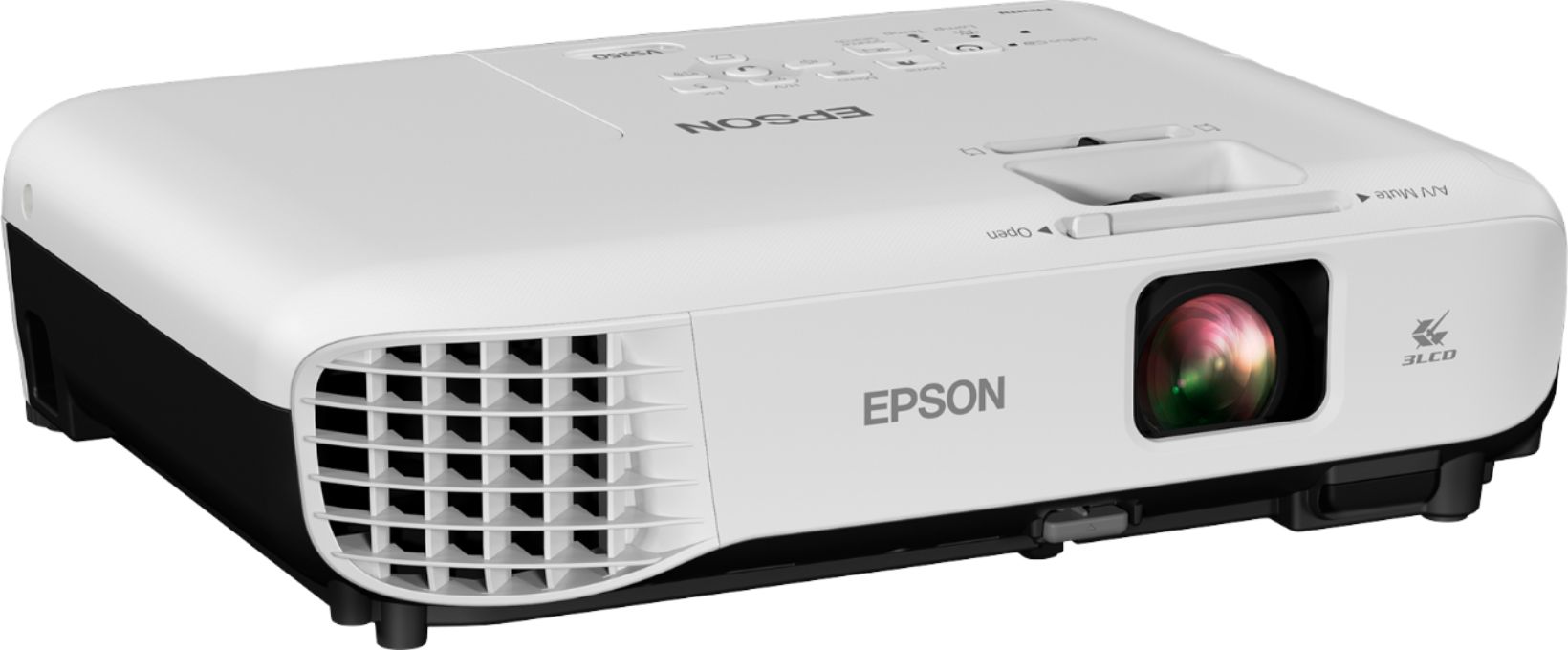 Angle View: Epson - VS350 XGA 3LCD Projector - White