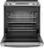 Angle. GE - 5.3 Cu. Ft. Slide-In Electric Convection Range - Stainless steel.