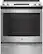 Front. GE - 5.3 Cu. Ft. Slide-In Electric Convection Range - Stainless Steel.